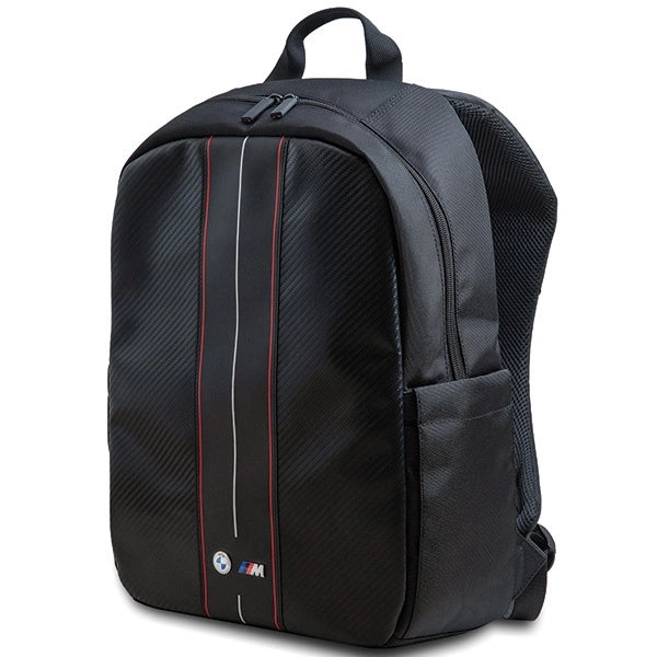 BMW Carbon & Red Stripe backpack for a 16" laptop - black_1