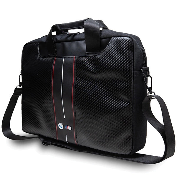 BMW Carbon & Red Stripes bag for a 16" laptop - black_1