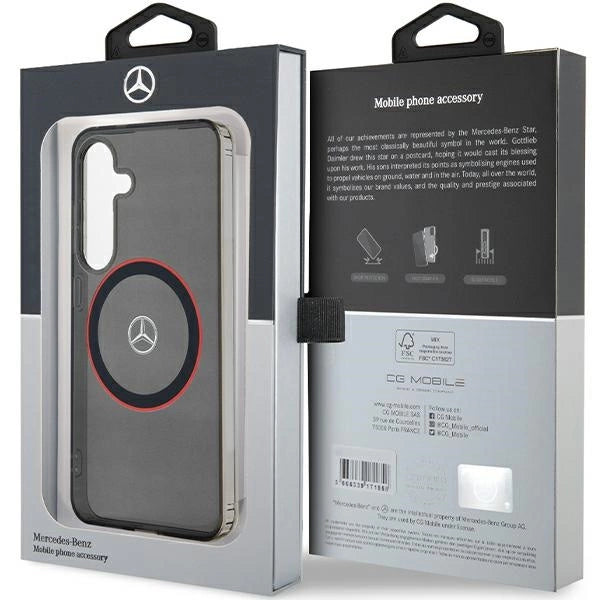 Mercedes Double Layer W Red MagSafe case for Samsung Galaxy S24 - black_7