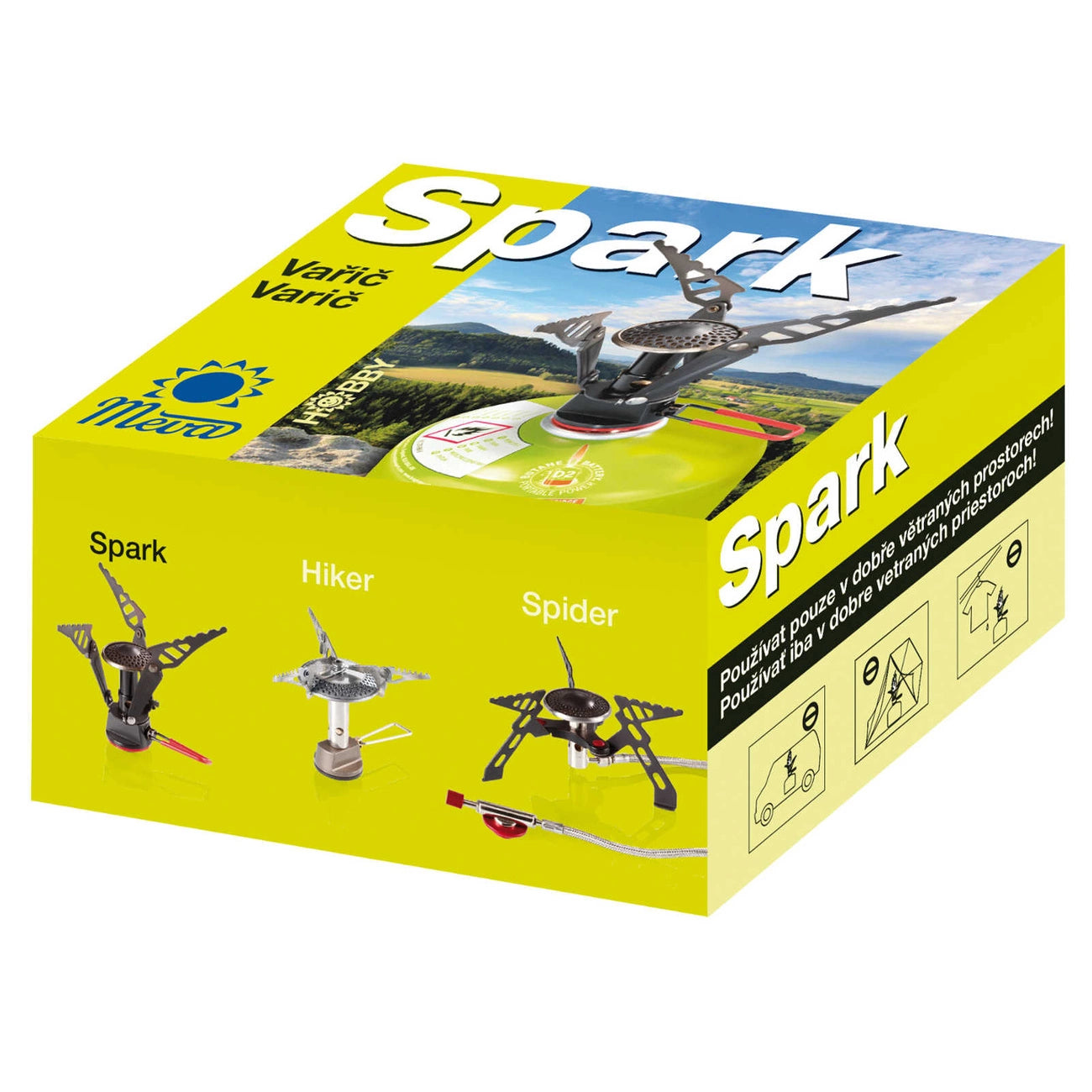 The lightest tourist stove for gas cartridges (valve or thread) SPARK 80gram 2.6kW_5