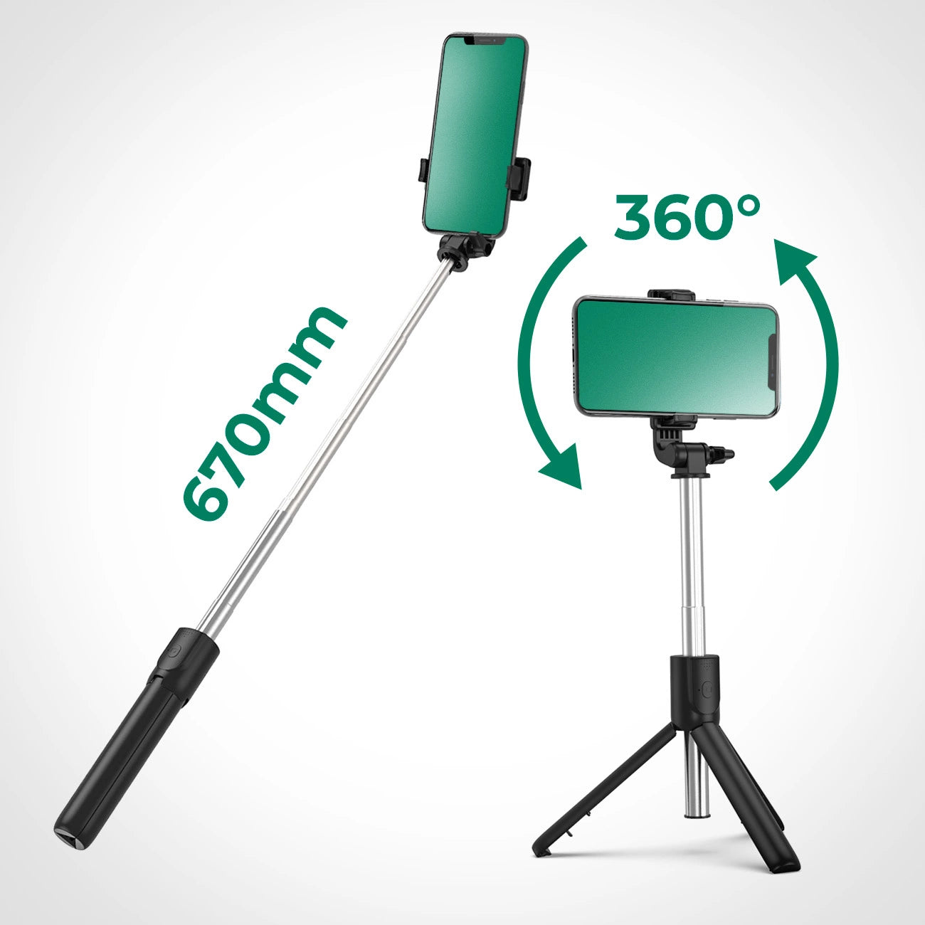 Selfie stick WRY1S telescopic tripod 0.7m for phone - black_8