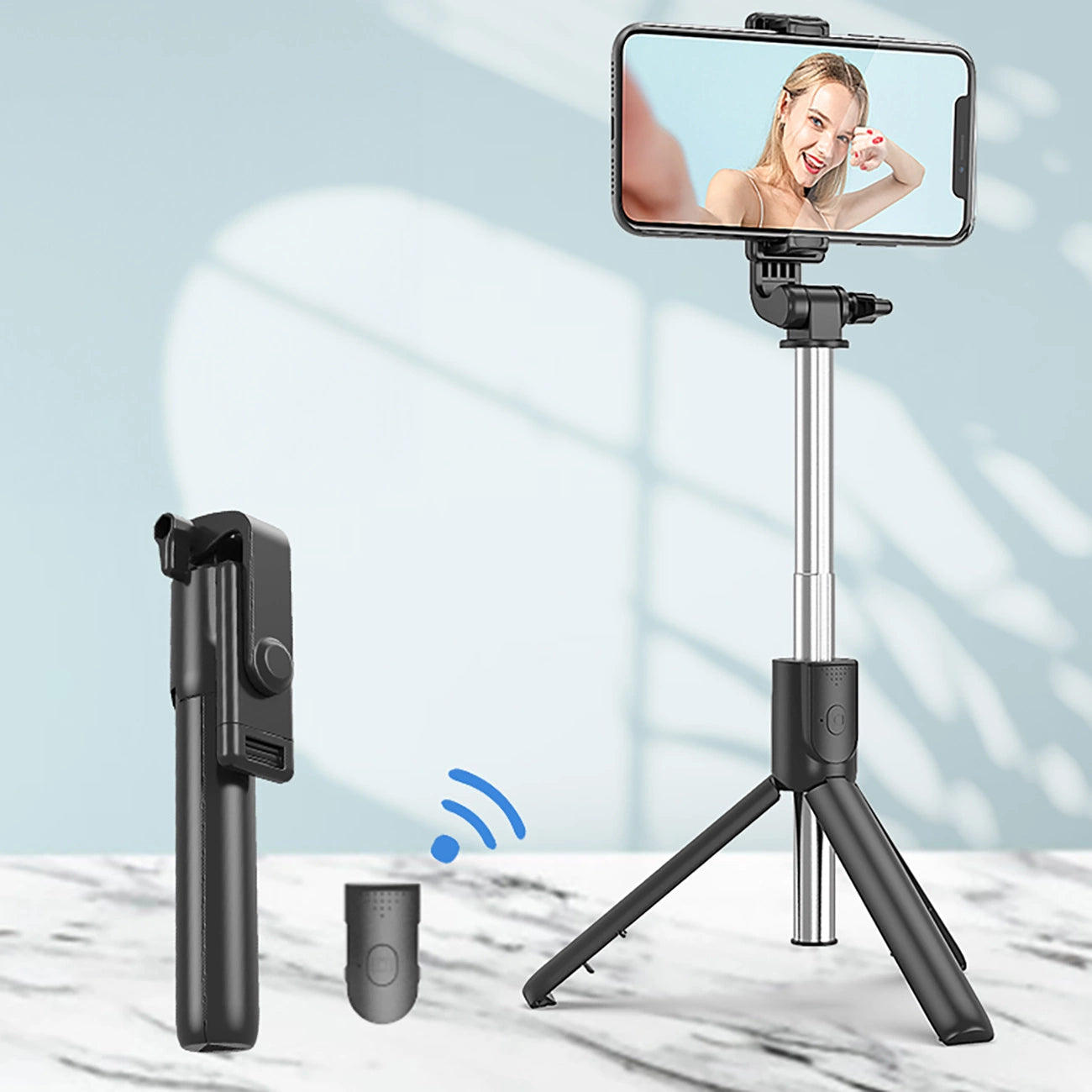 Selfie stick WRY1S telescopic tripod 0.7m for phone - black_9