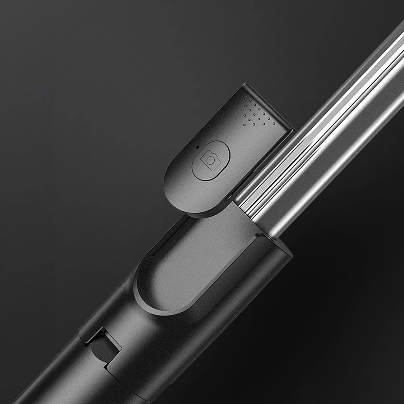 Selfie stick WHS1Y telescopic tripod 1m with phone holder - black_10