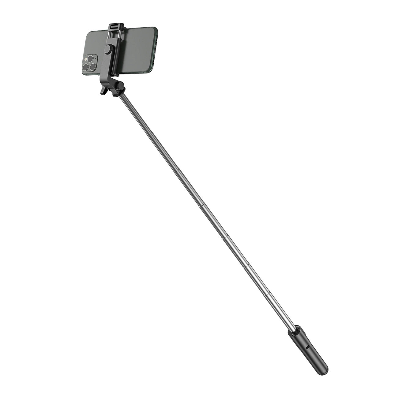 Selfie stick WHS1Y telescopic tripod 1m with phone holder - black_1