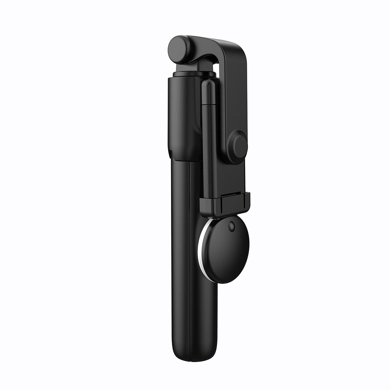 Selfie stick WH1YXS telescopic tripod 1m with round lamp and phone holder - black_7