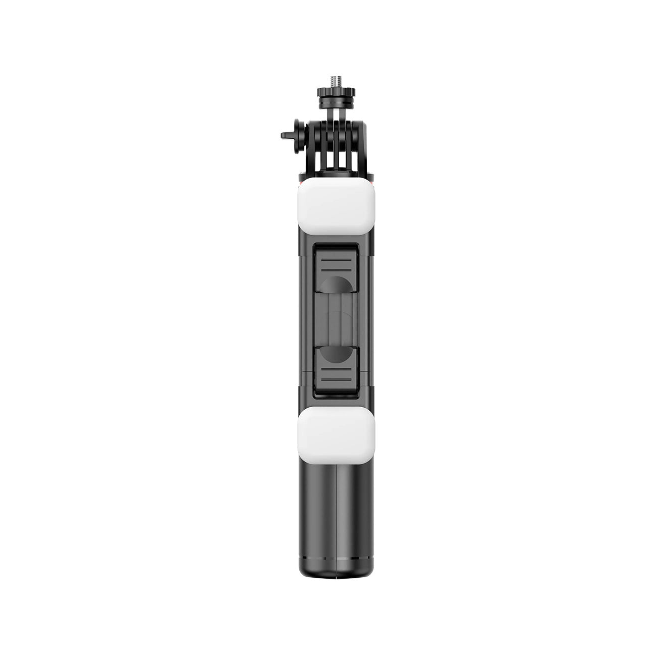 Selfie stick WC13YDS telescopic tripod 1.3m with double lamp and phone holder - black_3