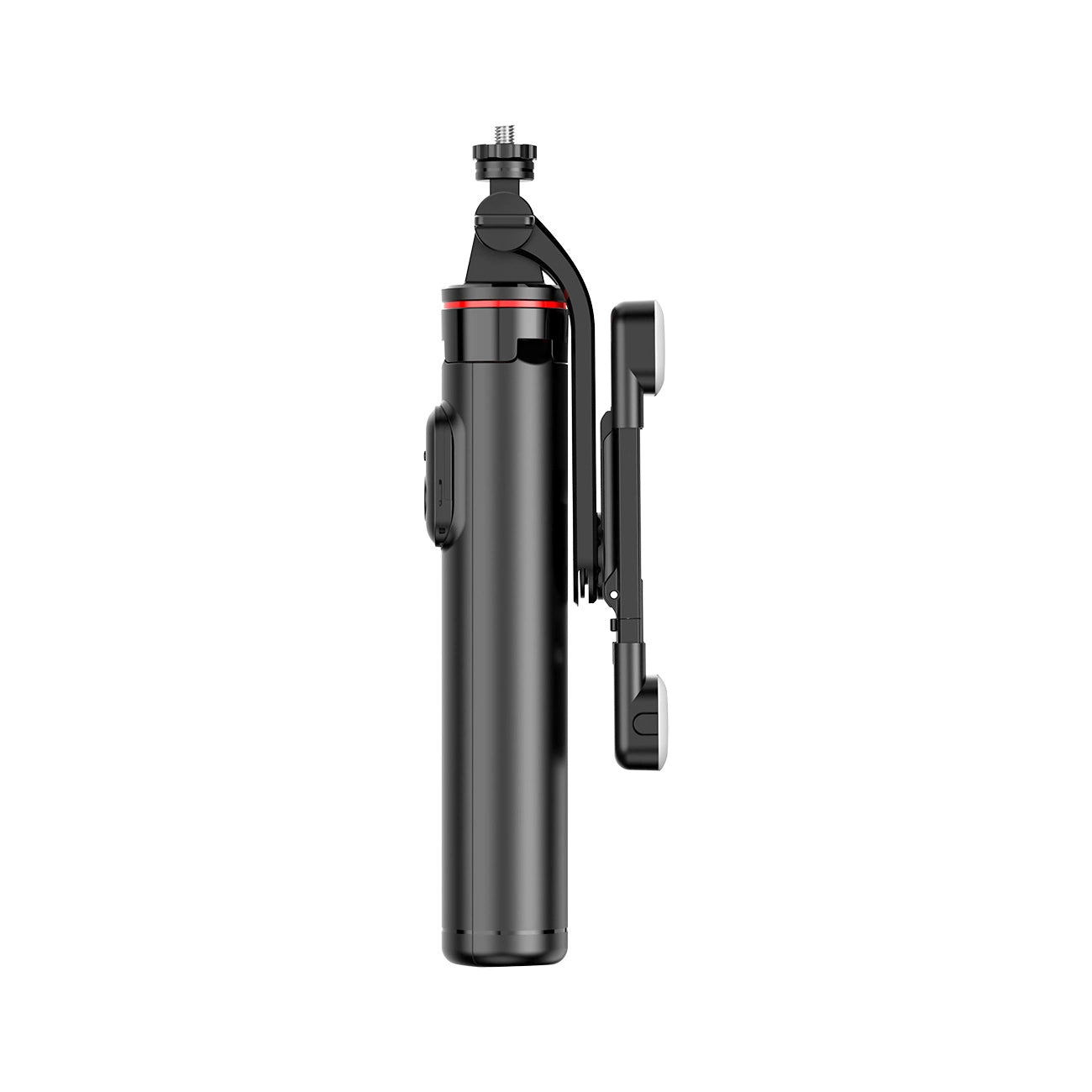 Selfie stick WC13YDS telescopic tripod 1.3m with double lamp and phone holder - black_4
