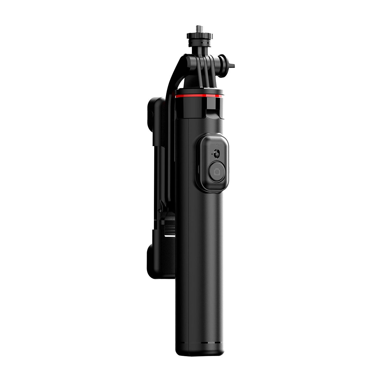 Selfie stick WC13YDS telescopic tripod 1.3m with double lamp and phone holder - black_6