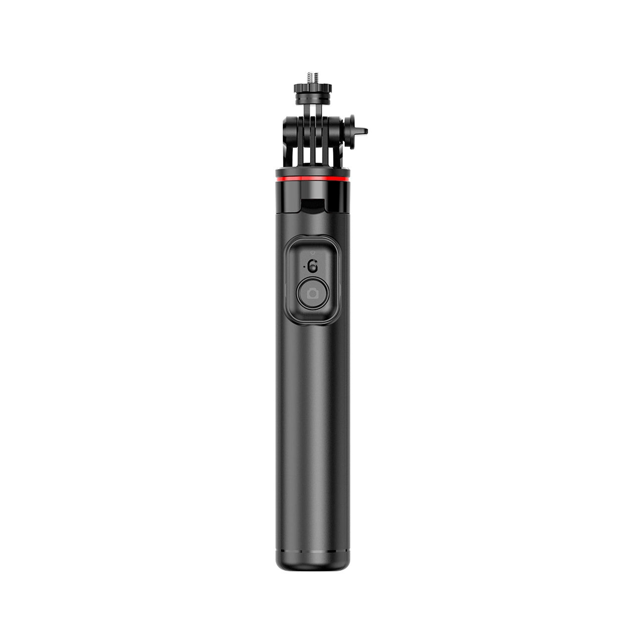 Selfie stick WC13YDS telescopic tripod 1.3m with double lamp and phone holder - black_2