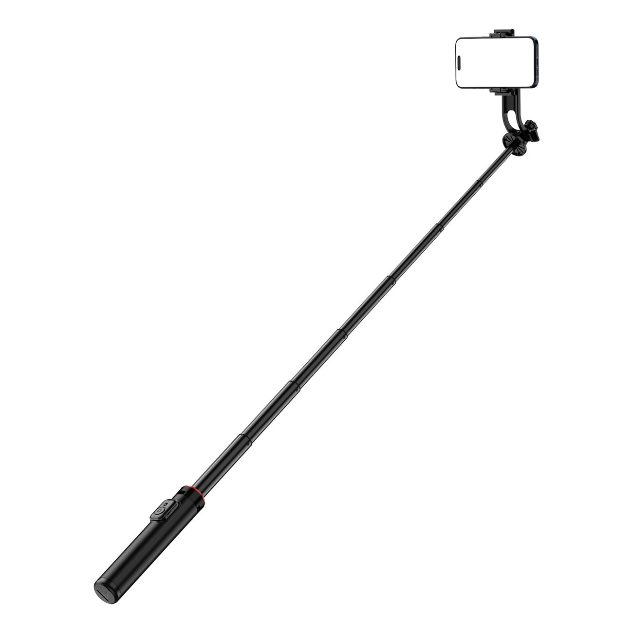 Selfie stick WC1Y2S 1.3m aluminum alloy telescopic tripod with phone holder - black_1