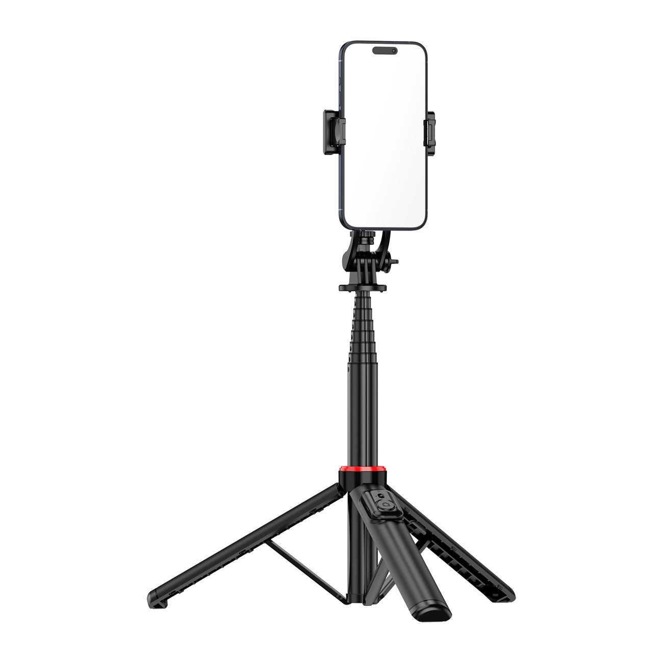 Selfie stick WC1Y2S 1.3m aluminum alloy telescopic tripod with phone holder - black_7
