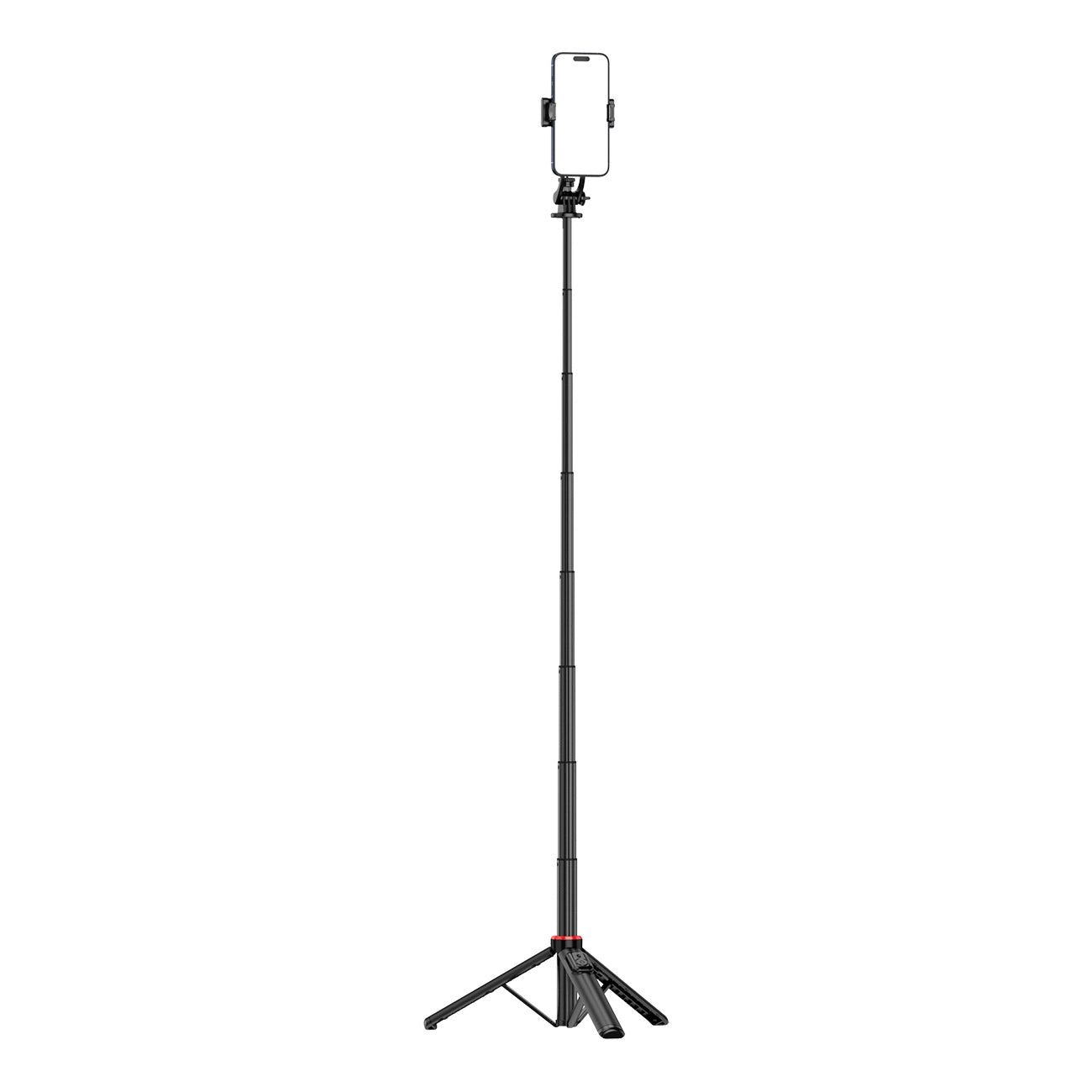Selfie stick WC1Y2S 1.3m aluminum alloy telescopic tripod with phone holder - black_9