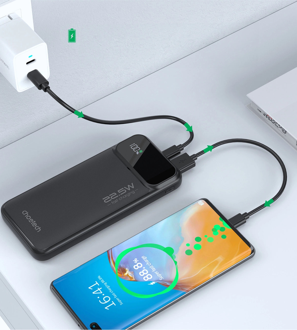 Choetech Powerbank B729 20000mAh 22.5W PD (black)_8