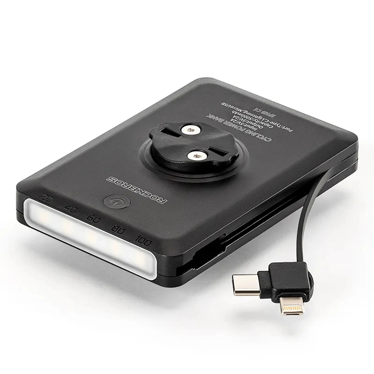 Rockbros JP008 front bike light for counter with power bank 5000mAh 150lm IPX6 - black_2