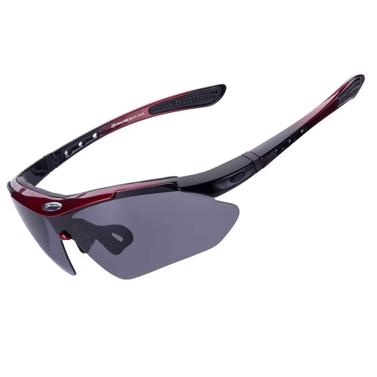 Rockbros 10001 polarizing cycling glasses - black and red_1