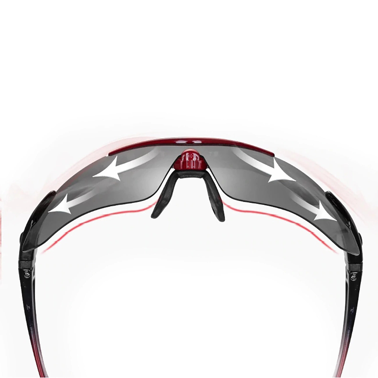 Rockbros 10001 polarizing cycling glasses - black and red_2