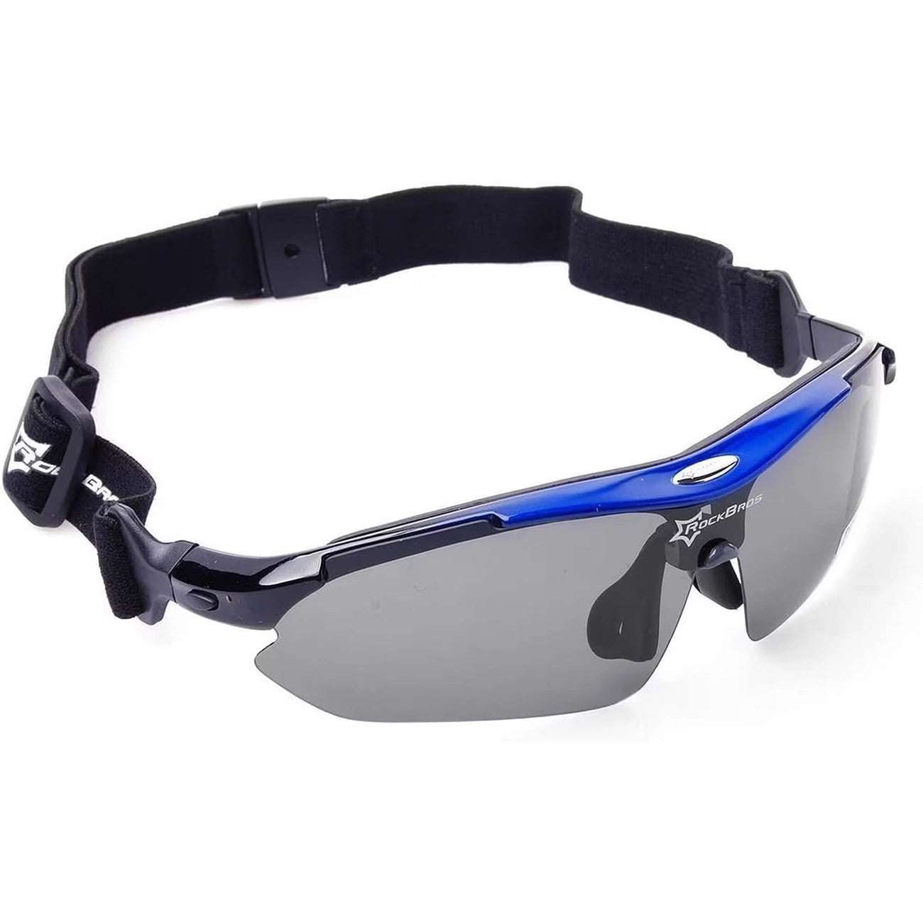 Rockbros 10007 polarizing cycling glasses - black and blue_2