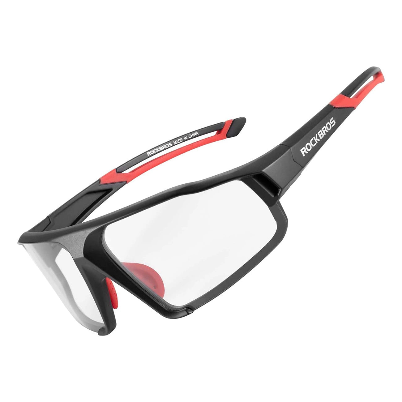 Rockbros SP216BK photochromic UV400 cycling glasses - black and red_0