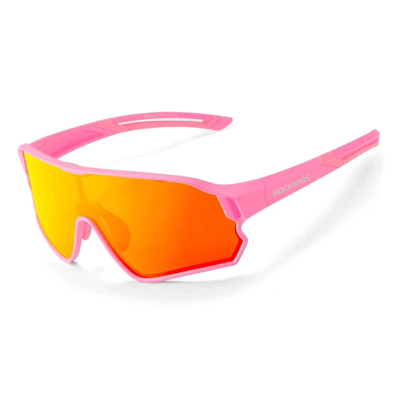 Rockbros 14110009004 polarized cycling glasses for children 8-14 years old - pink_0