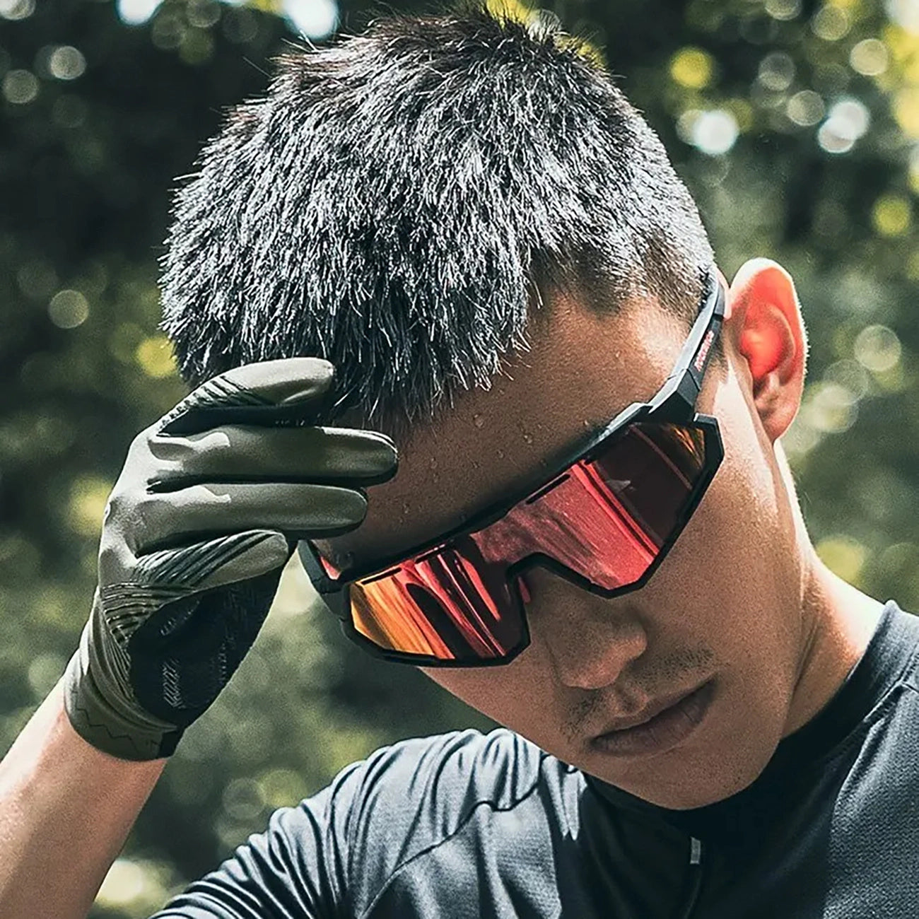 Rockbros 16110006003 shock-absorbing cycling gloves size L - green and black_9