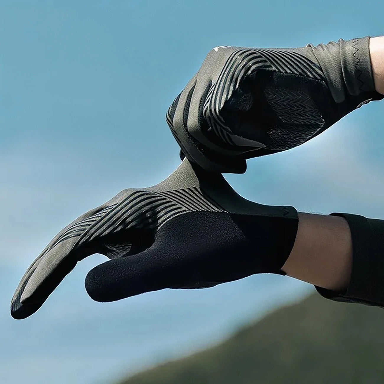 Rockbros 16110006003 shock-absorbing cycling gloves size L - green and black_12