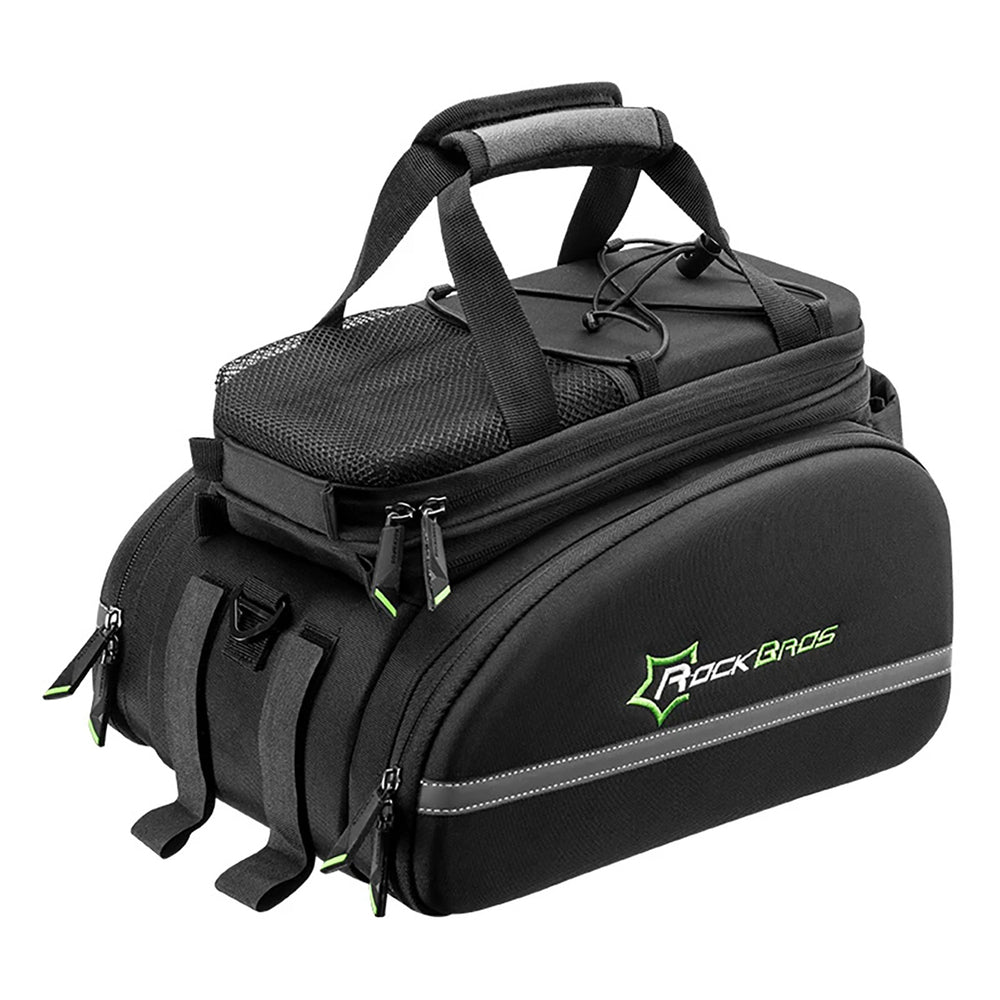 Rockbros A6-03BK bicycle bag for trunk 35 l with fold-out pockets - black_0