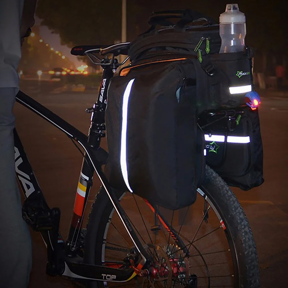 Rockbros A6-03BK bicycle bag for trunk 35 l with fold-out pockets - black_3