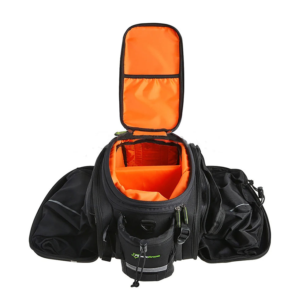 Rockbros A6-6 bicycle bag for trunk, 35 l, with fold-out pockets - black_2
