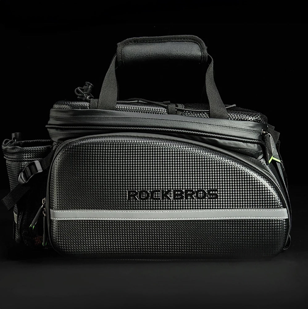 Rockbros A6-6 bicycle bag for trunk, 35 l, with fold-out pockets - black_8