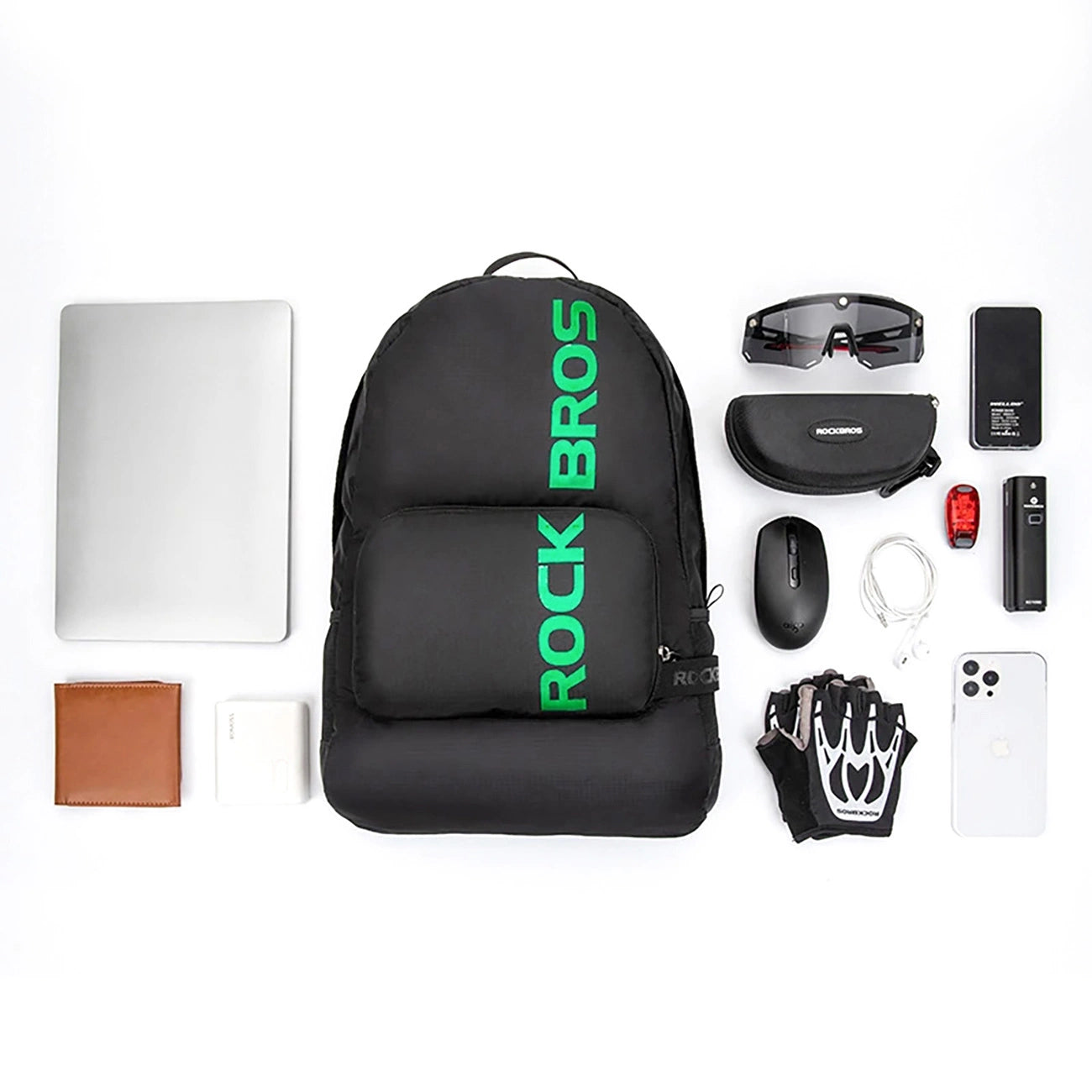 Rockbros H10-BK sports foldable backpack 18 l - black_3