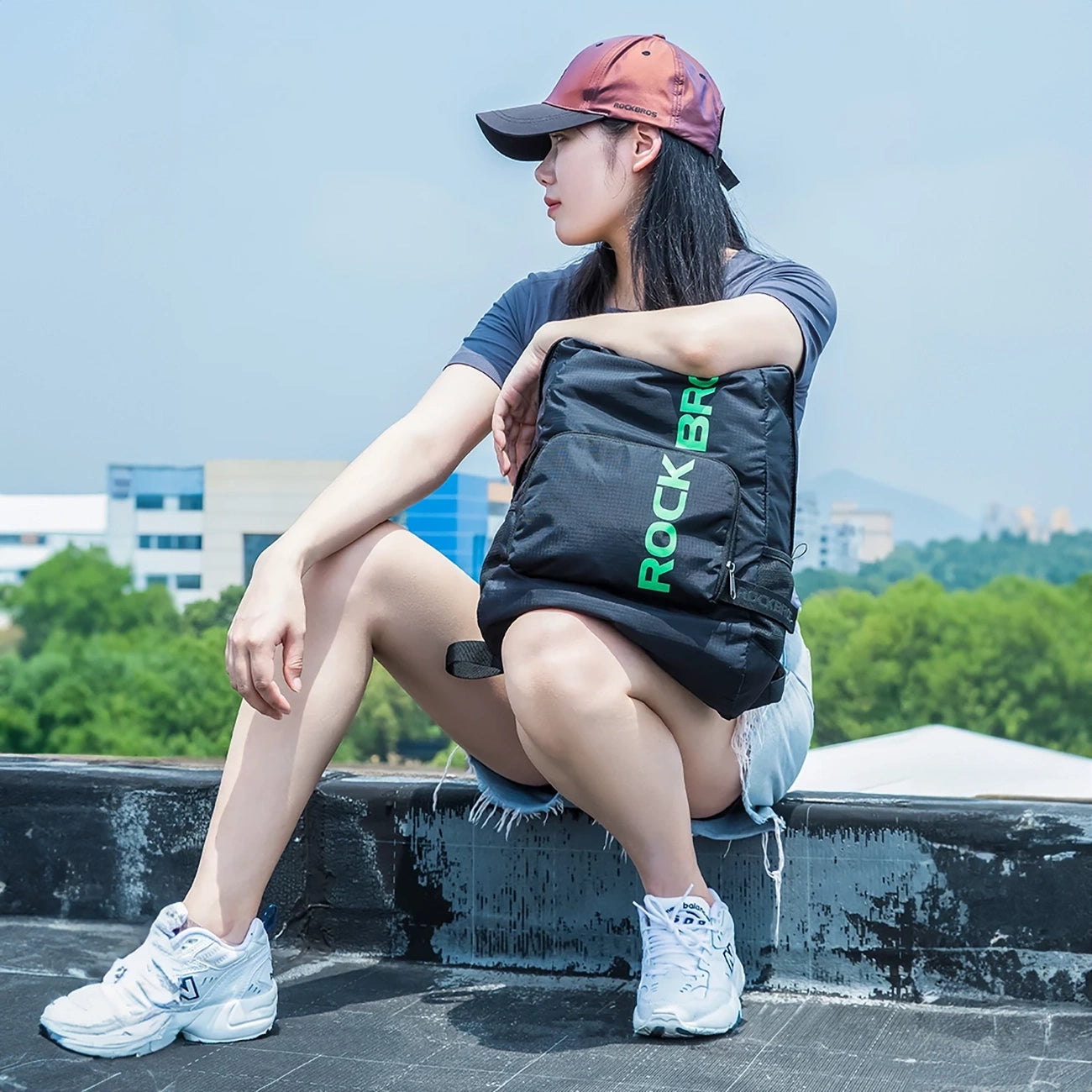 Rockbros H10-BK sports foldable backpack 18 l - black_5