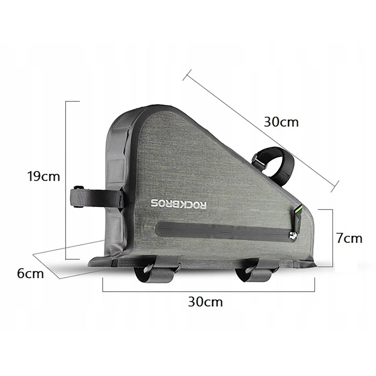 Rockbros AS-017 bicycle frame bag 5 l - dark green_5