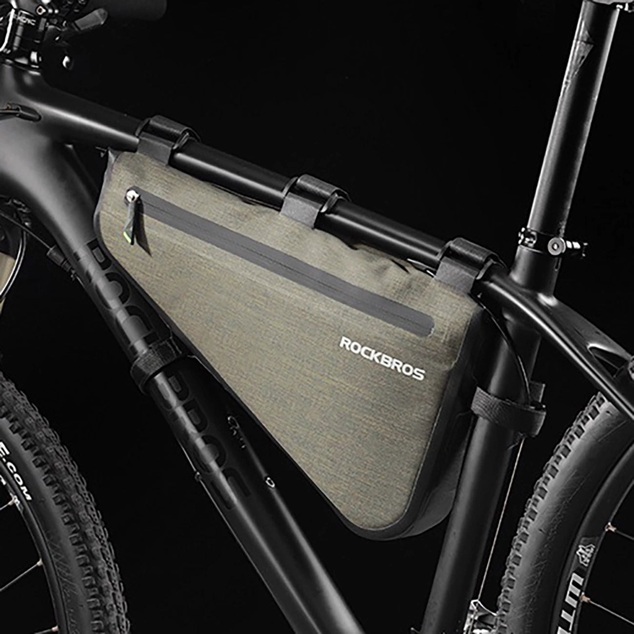 Rockbros AS-017 bicycle frame bag 5 l - dark green_6