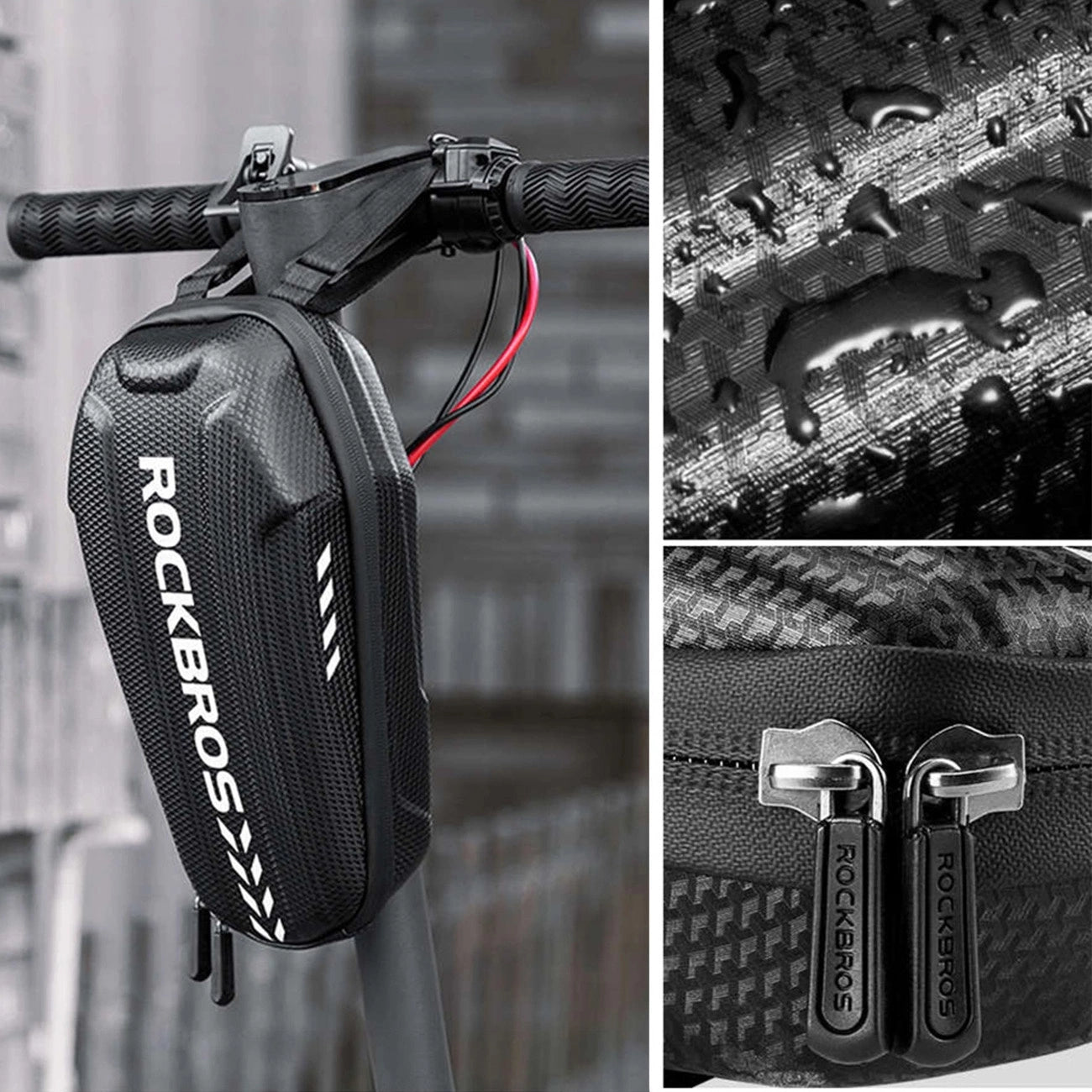 Rockbros B62-1 bicycle bag for handlebar or frame 3 l - black_3