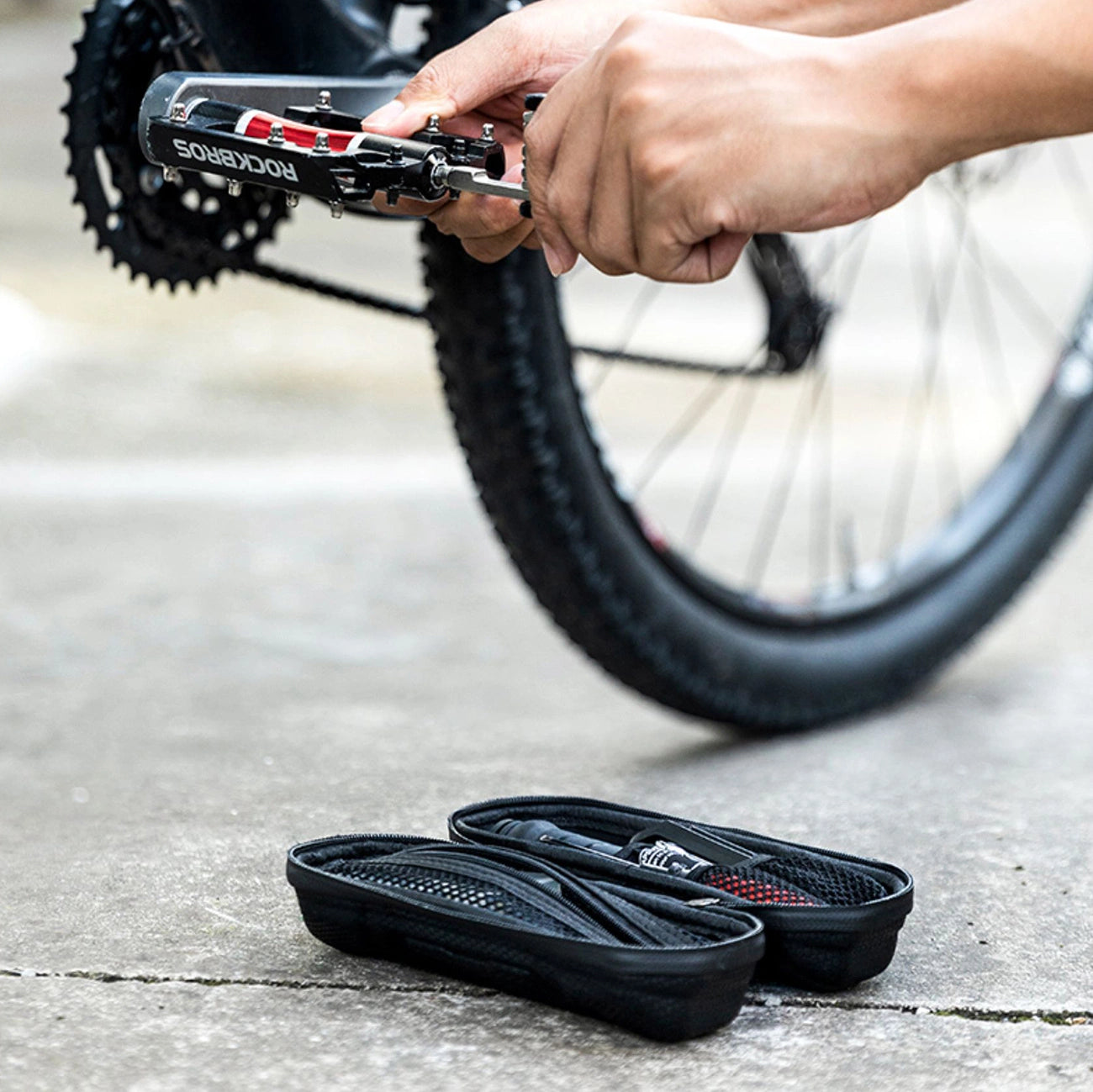 Rockbros 30990003001 bicycle bag for water bottle holder - black_8