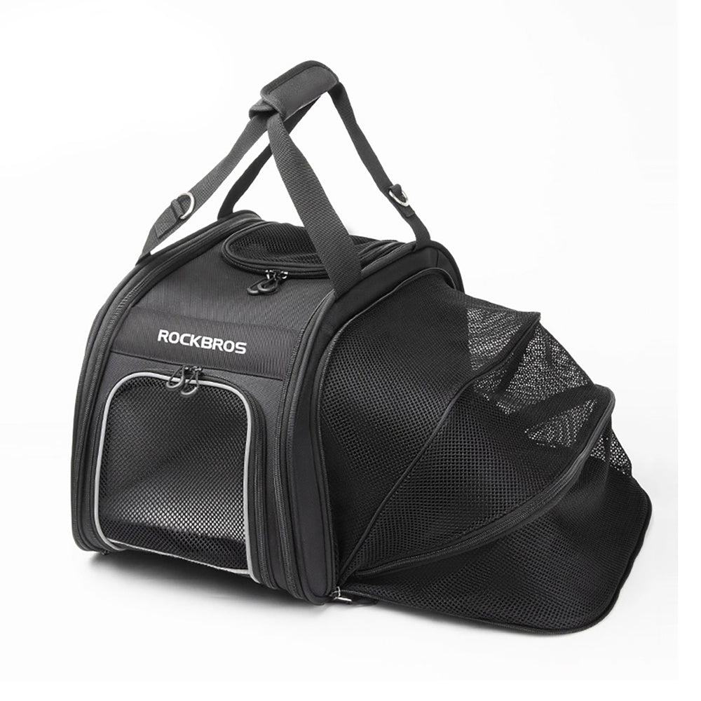 Rockbros 30140028001 transport bicycle bag for cats and dogs - black_4