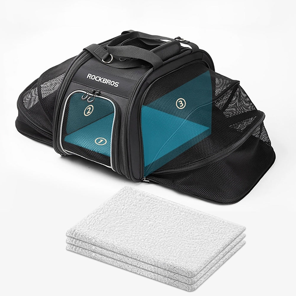 Rockbros 30140028001 transport bicycle bag for cats and dogs - black_5