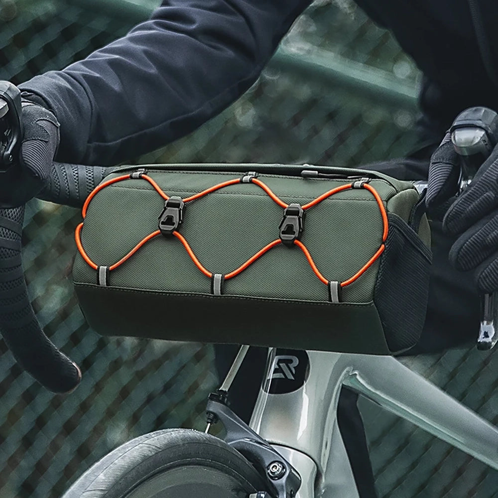 Rockbros 30110054001 bicycle handlebar bag 2.2 l - green_5