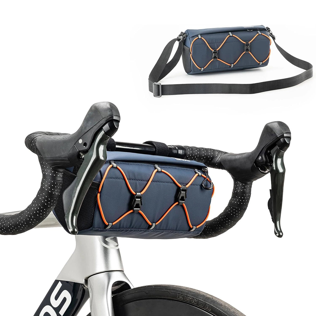 Rockbros 30110054002 bicycle handlebar bag 2.2 l - blue_1