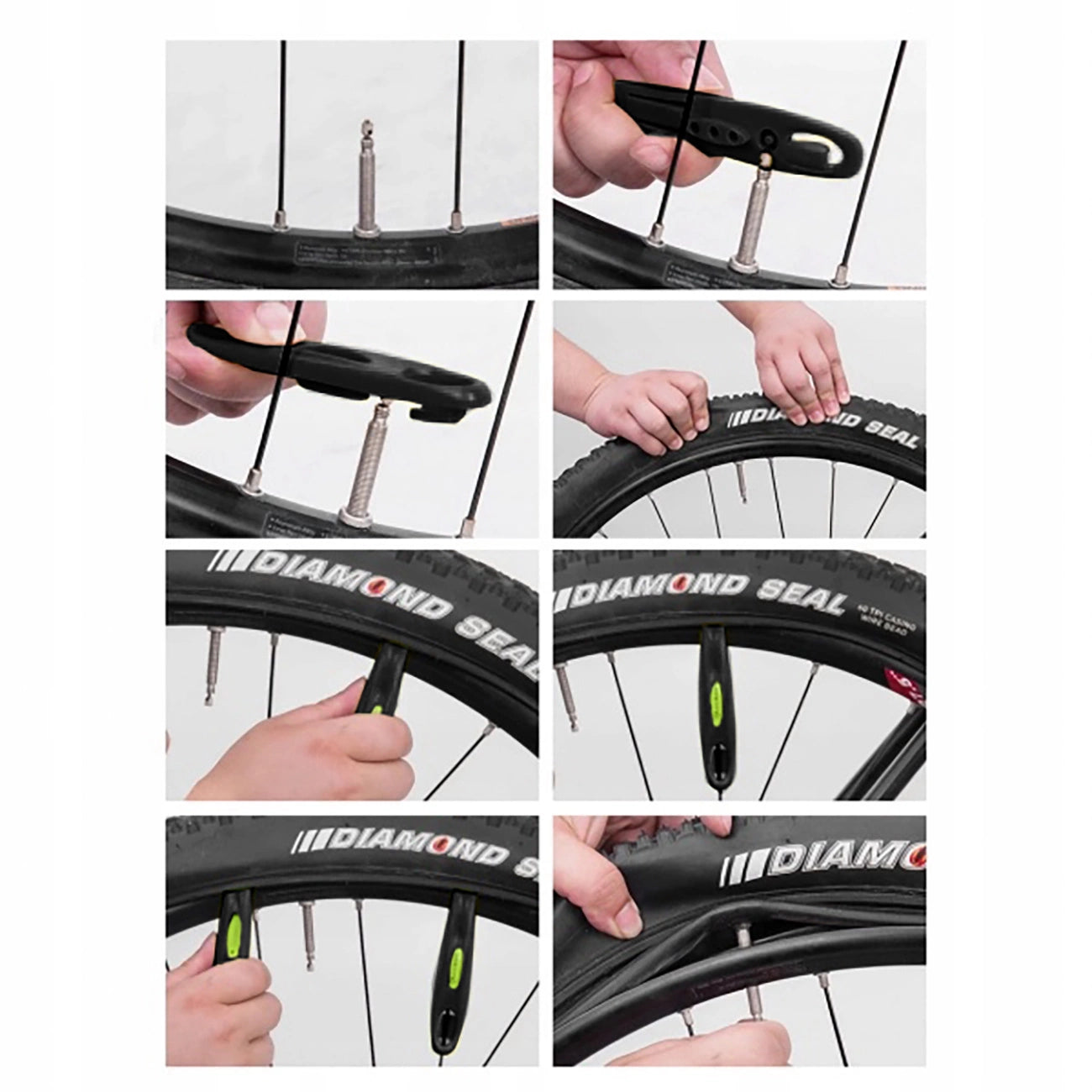 Rockbros QTB004 tire lever set - black (2 pcs in set)_2