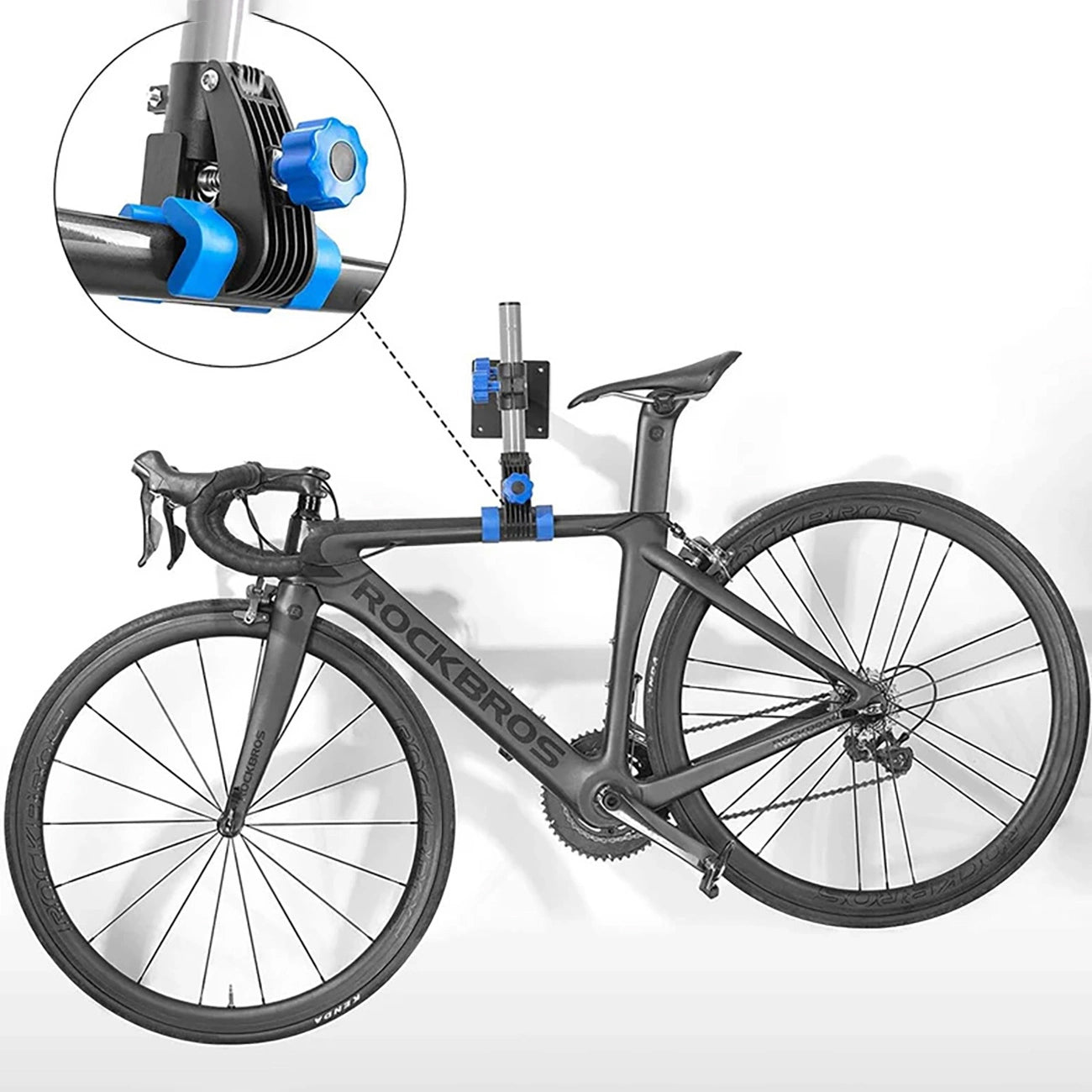 Rockbros MP-01 tabletop service stand for bicycles with knobs - black_4