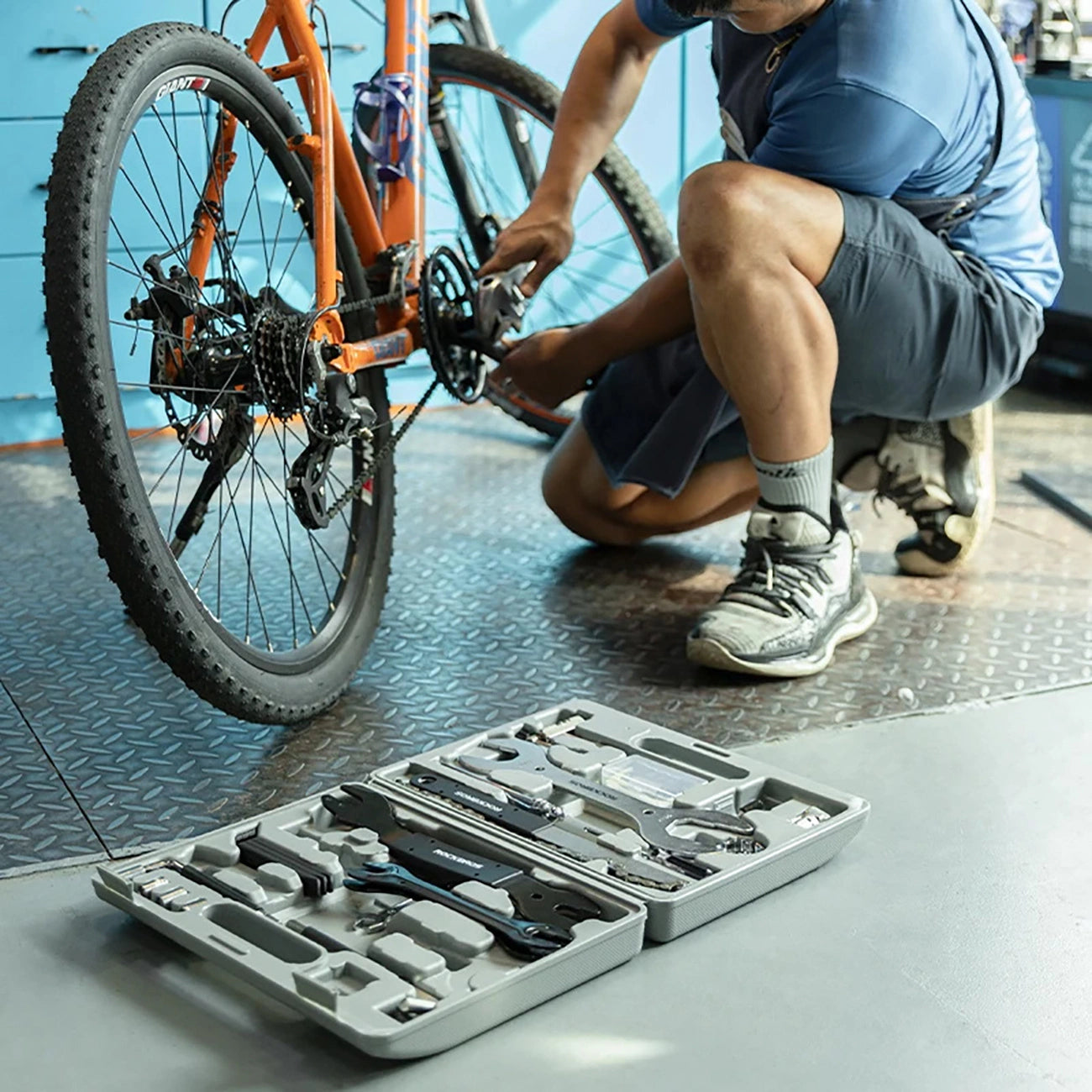 Rockbros 43210810001 bicycle repair kit - gray_4