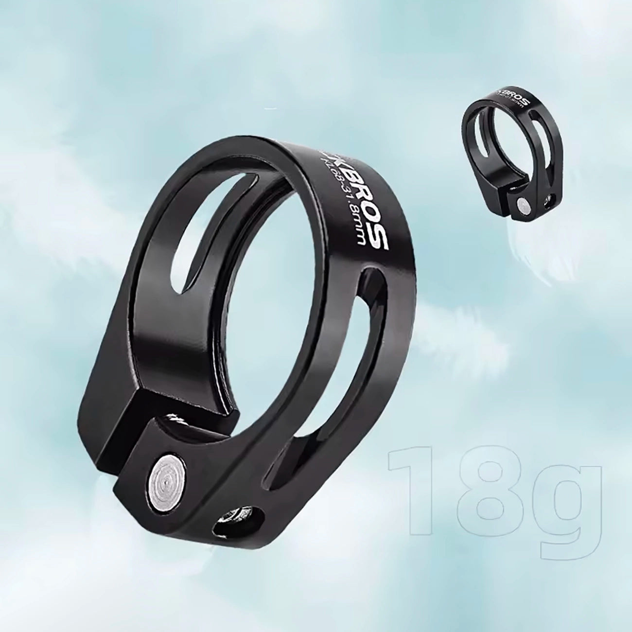 Rockbros 41210091001 bicycle seat clamp - black_2