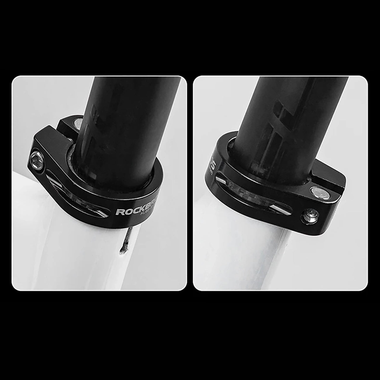 Rockbros 41210091001 bicycle seat clamp - black_4