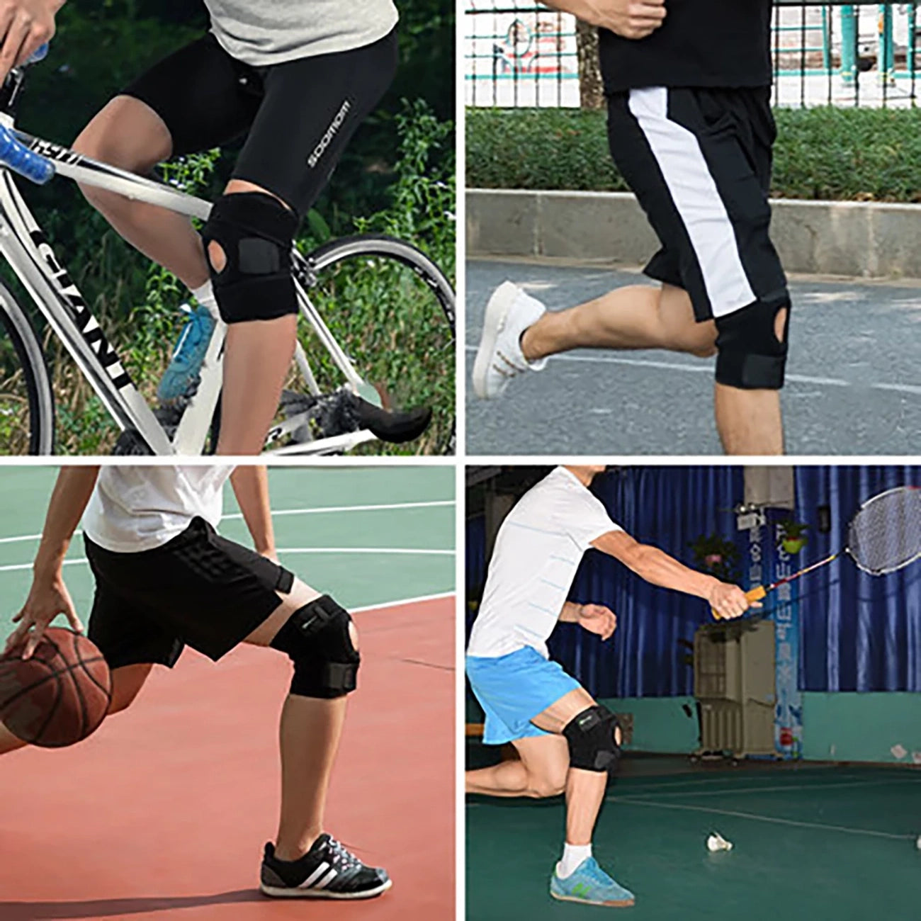 Rockbros LF1106L sports protector for patella and knee joint, size L - black_14