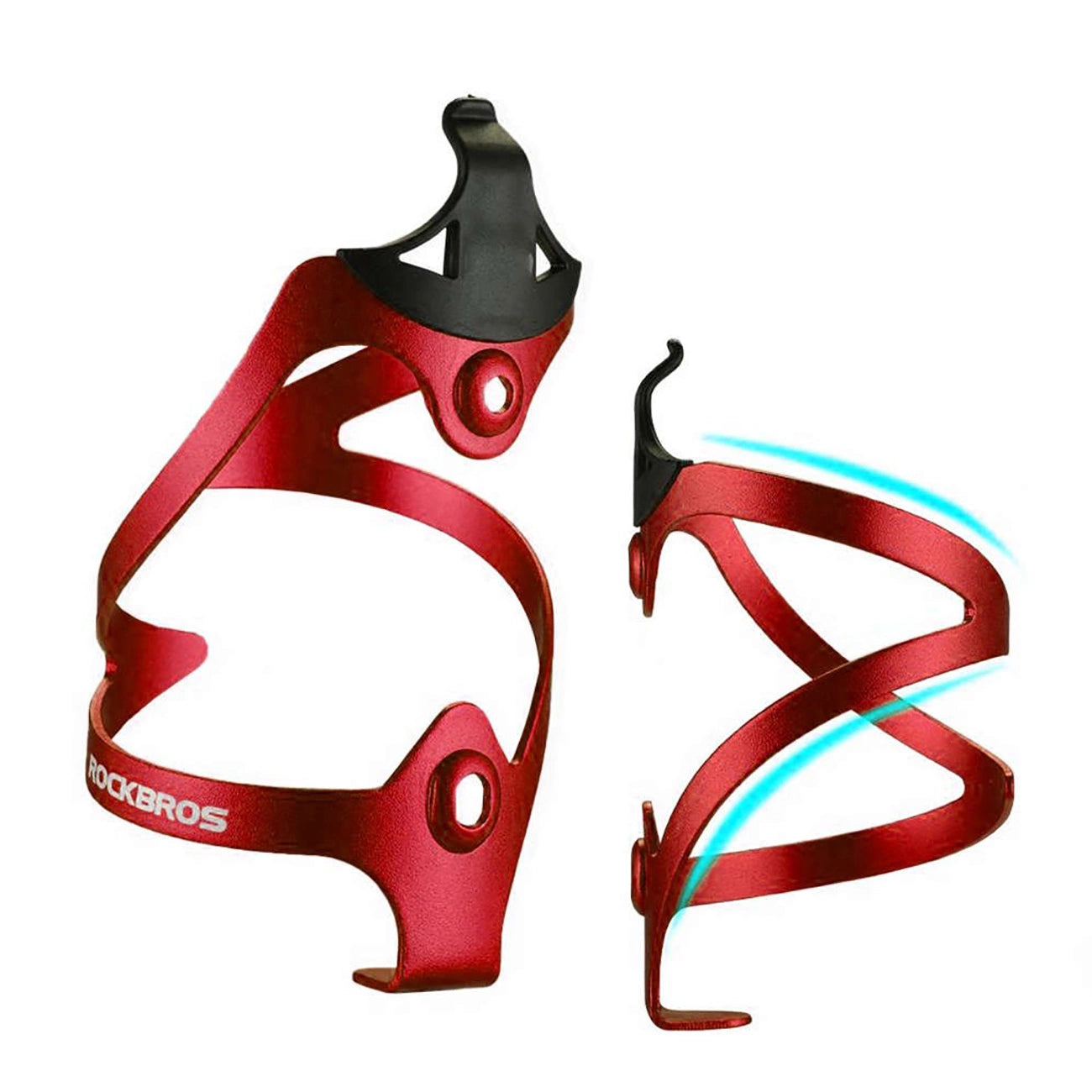 Rockbros 2017-11ARD Aluminum Bike Bottle Holder - Red_4