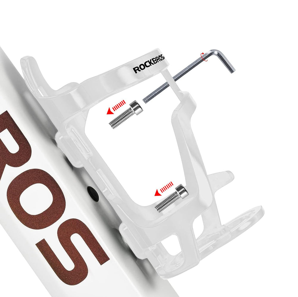 Rockbros 31210012002 bicycle water bottle holder - white_1