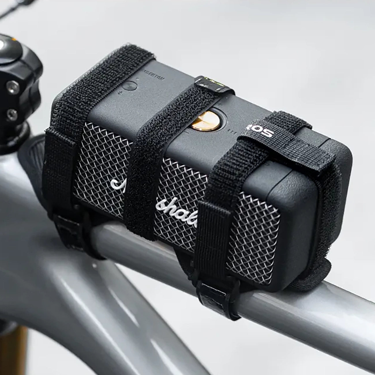 Rockbros 50210064001 bicycle strap with Velcro for Bluetooth speaker or water bottle - black_4