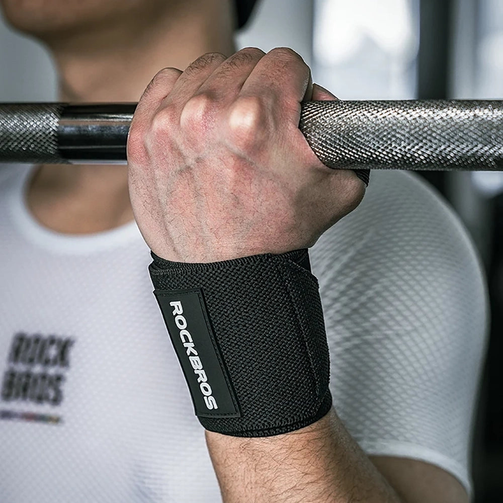 Rockbros 0431001 sports wristband - black (2 pcs.)_10