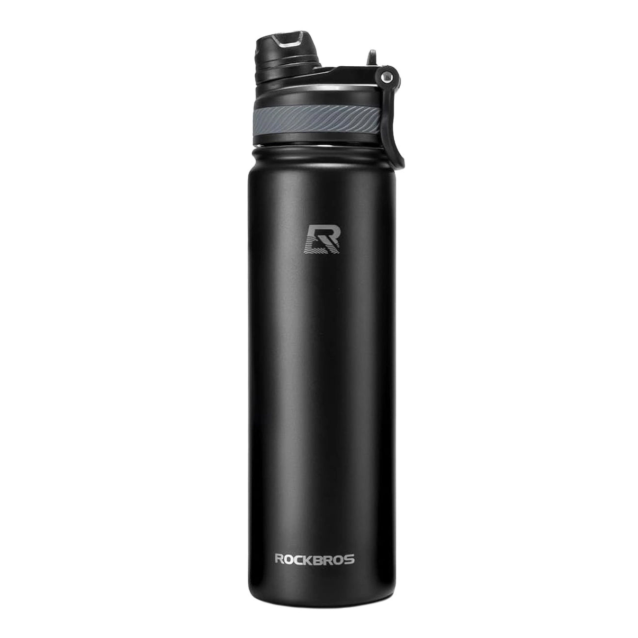 Rockbros 35210029002 thermal bicycle bottle for drinks 650 ml - black_0